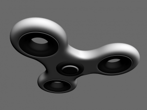 high poly spinner free Model 3D