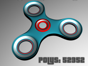 high poly spinner 3D मॉडल