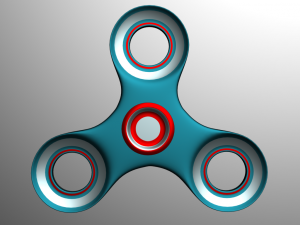 high poly spinner Modelo 3D