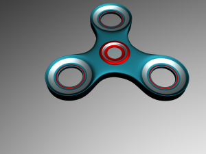 high poly spinner Modelo 3D