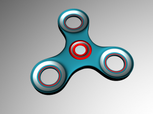 high poly spinner Modelo 3D