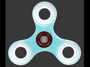 high poly spinner Modelo 3D
