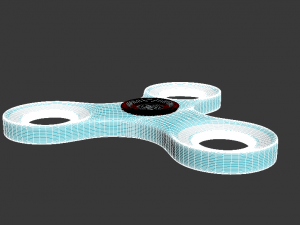 high poly spinner Modelo 3D