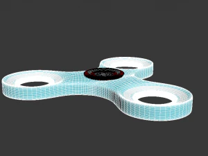 ハイポリスピナー 3Dモデル