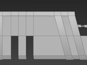 low poly sci-fi sword Model 3D