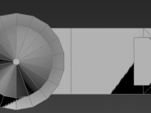 low poly sci-fi sword Model 3D