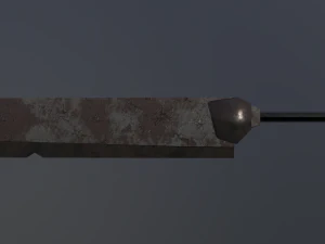 low poly sword 3D Model