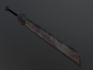 low poly sword 3D 模型