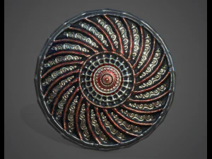 low poly shield 3D Model