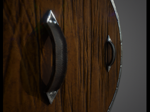 low poly shield 3D मॉडल