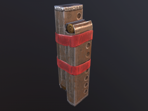 hand made submachine low-poly v1 3D-Modell