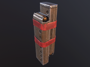 hand made submachine low-poly v1 3D-Modell