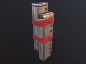 hand made submachine low-poly v2 Model 3D