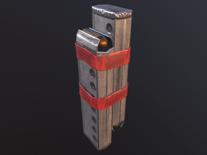 hand made submachine low-poly v2 Model 3D