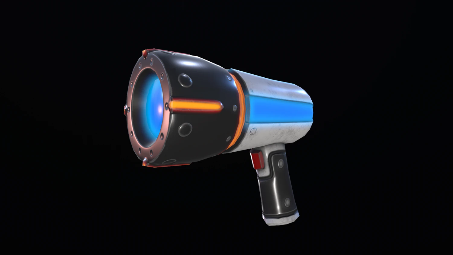 sci-fi cartoon blaster 3D Model .c4d .max .obj .3ds .fbx .stl .blend 