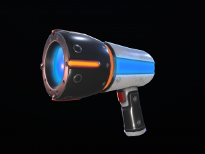 sci-fi cartoon blaster Modello 3D