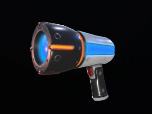 blaster di cartoni animati di fantascienza Modello 3D