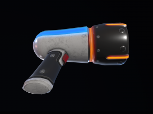 sci-fi cartoon blaster 3D 模型