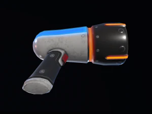 sci-fi cartoon blaster 3D Model