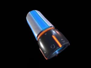 sci-fi cartoon blaster 3D Model