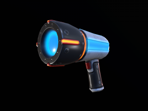 sci-fi cartoon blaster 3D 模型