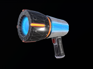 sci-fi cartoon blaster 3D 模型