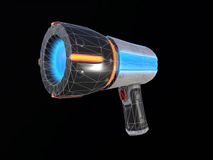 sci-fi cartoon blaster 3D Model