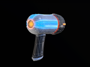 sci-fi cartoon blaster 3D 模型