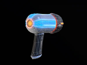 sci-fi cartoon blaster 3D Model