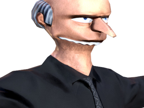 Burns of the John Wick 3D Model