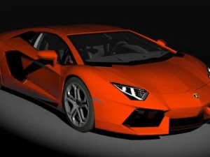 lamborghini aventador 3d 3D Model
