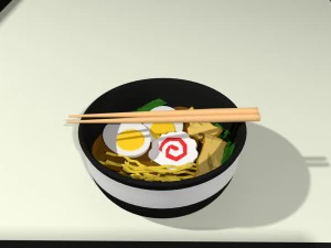 ramen Modelo 3D