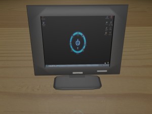 monitor Modèle 3D