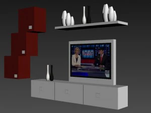 Design einer TV-Einheit 3D Modell