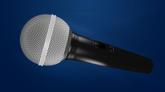 microphone 3D 모델 .c4d .max .obj .3ds .fbx .stl .blend 