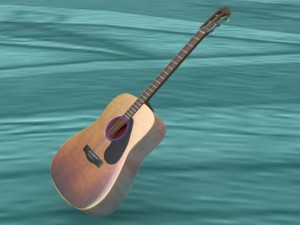 guitar Modelo 3D