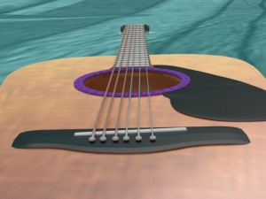 guitar Modelo 3D
