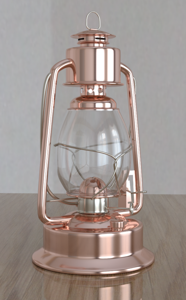 kerosene lamp 3D Модель .c4d .max .obj .3ds .fbx .stl .blend 
