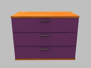 drawer 3D 모델