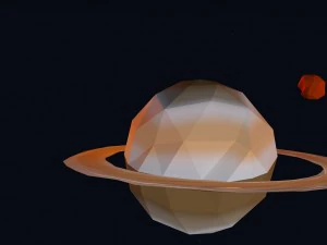 low poly solar system 3D Model