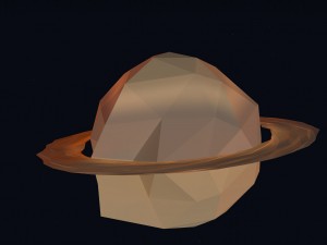 low poly solar system 3D Модель