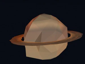 low poly solar system 3D Model