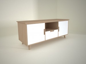 low cabinet Modèle 3D