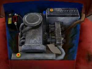 old rusty pickup truck 3D Model