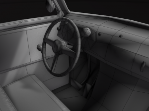 old rusty pickup truck 3D Модель