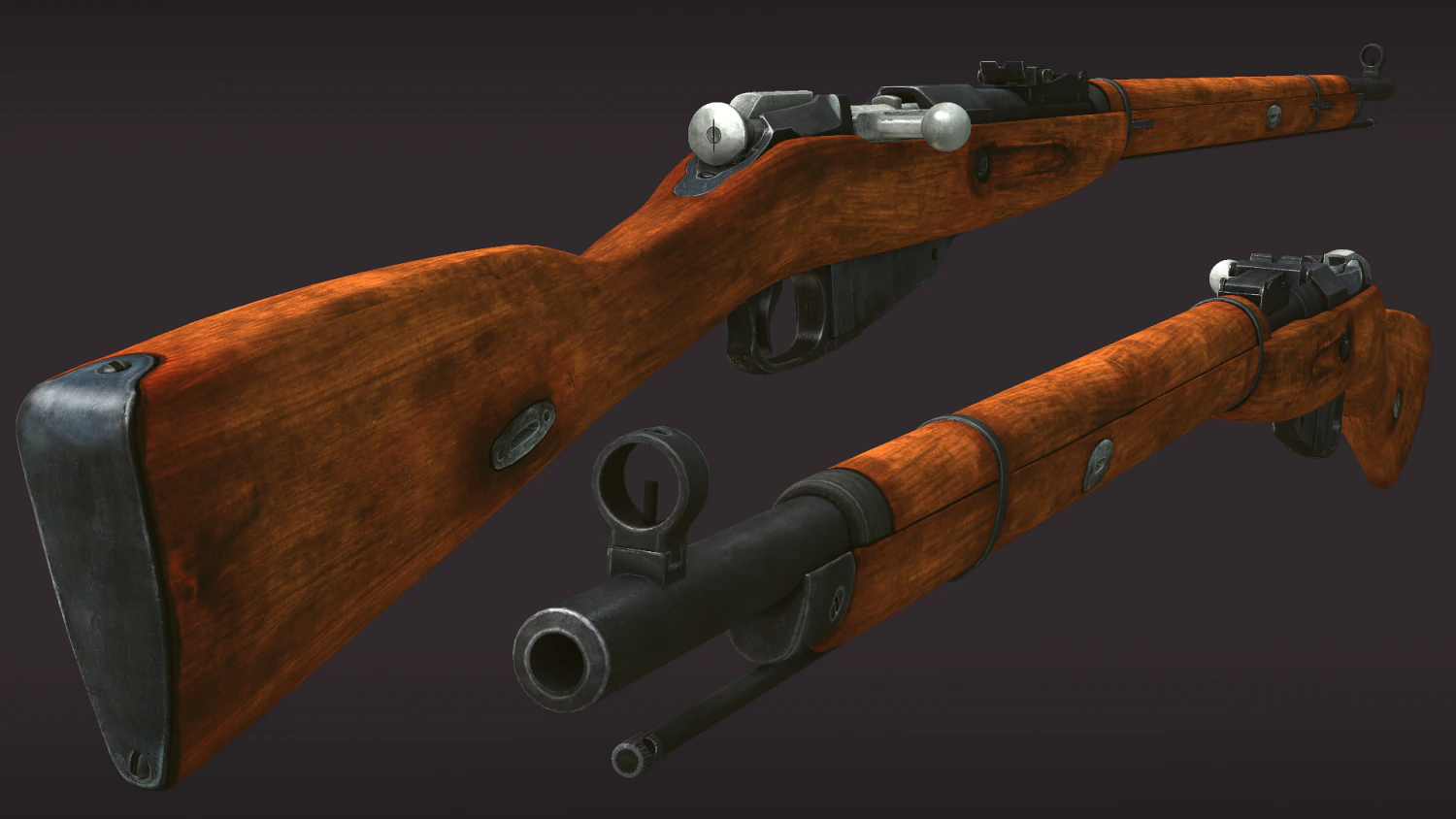 mosin-nagant 3D Model .c4d .max .obj .3ds .fbx .stl .blend 