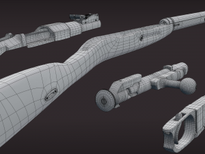 mosin-nagant Modelo 3D