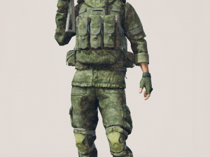 soldier in equipment ratnik 3D मॉडल
