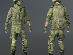 soldier in equipment ratnik 3D मॉडल