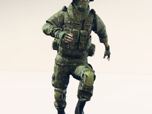 soldier in equipment ratnik 3D मॉडल